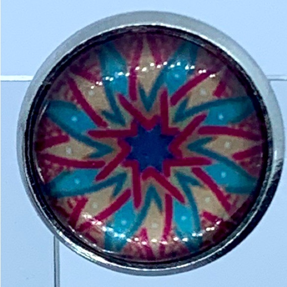 Faux Druzy Stud Stainless Steel Earrings - Picture 2 of 5